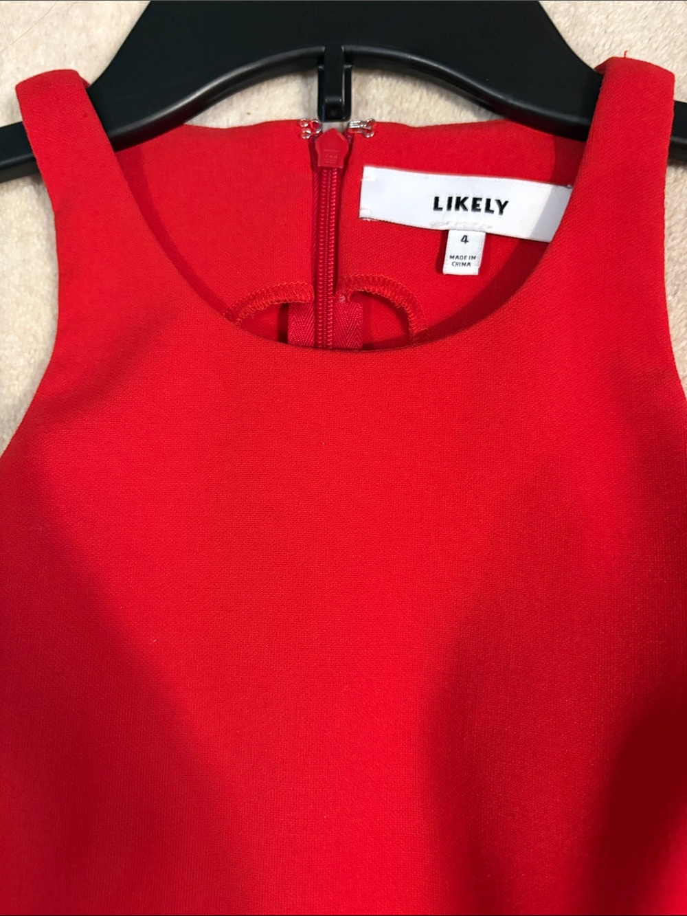 Lively Red Halter Fit-and-Flare Mini Dress - Picture 2 of 4